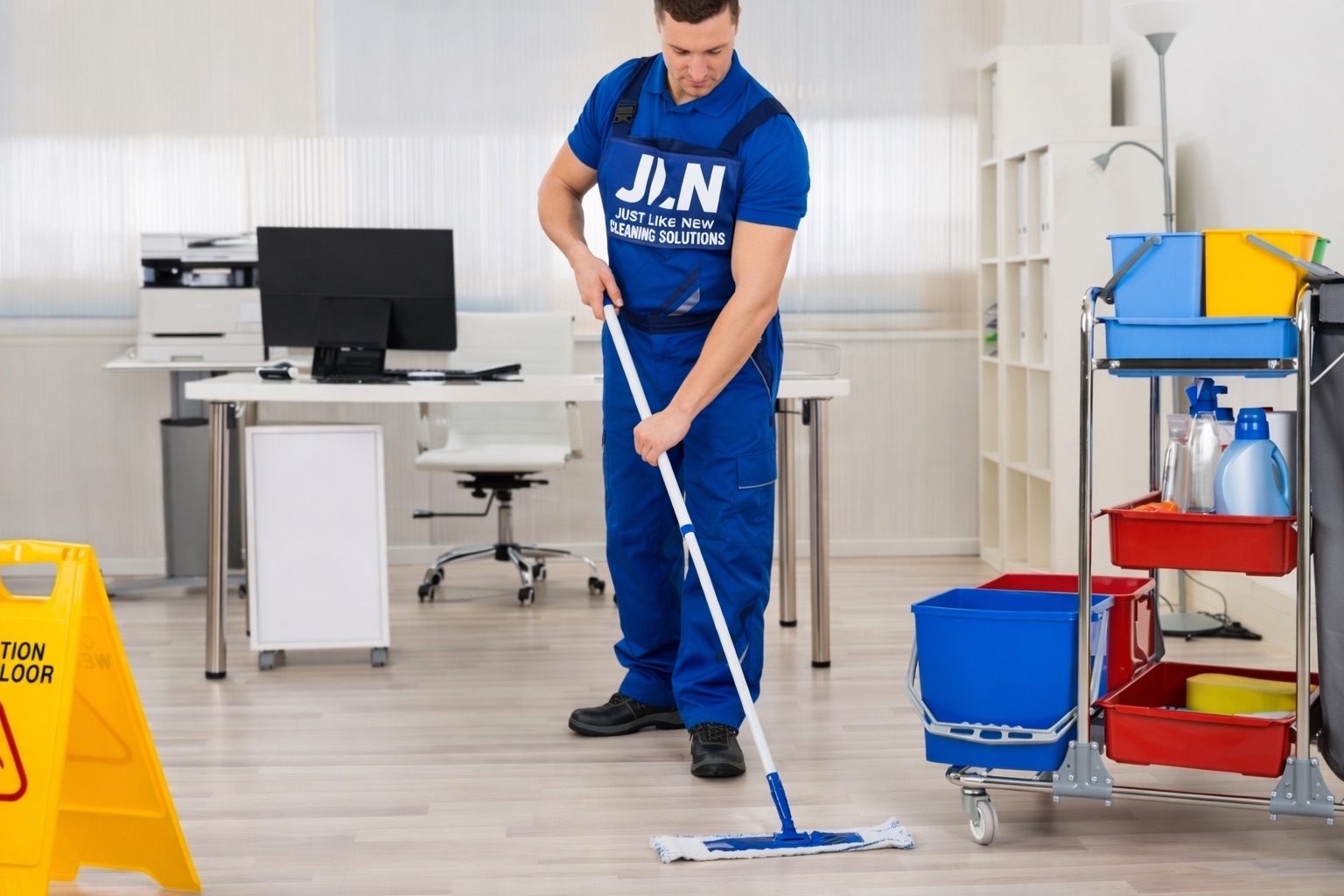 JLN team providing floor and facility care